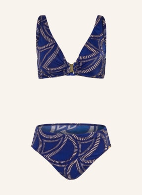 Charmline Bralette Bikiny Tribal Flow modrá / béžová