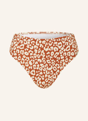 Lidea Basic Bikinové Kalhotky Gilded Wild S Třpytivou Přízí koňaková / krémová