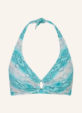 Lidea Bikiny S Vázáním Za Krkem Arctic Serpent tyrkysová / bílá / černá