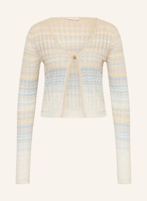 Guess Stickjacke Rosalyn Mit Glitzergarn blau