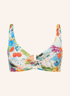 Maryan Mehlhorn Bralette Bikiny Riviera modrá / fialová / červená