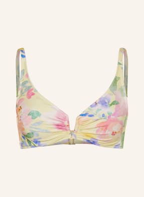 Maryan Mehlhorn Bralette-Bikiny Floressence tmavě žlutá / růžová / zelená