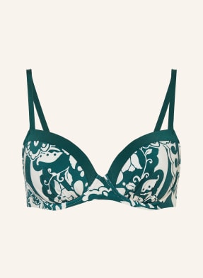 Maryan Mehlhorn Bikini Top S Kosticemi Halcyon zelená / bílá