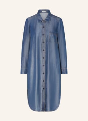 Lilienfels Hemdblusenkleid In Jeansoptik blau