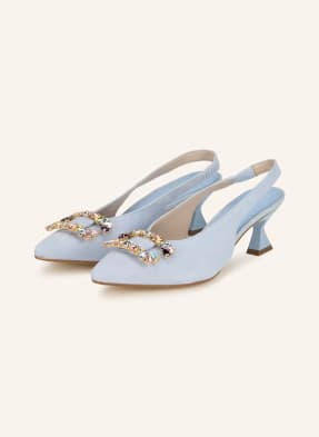 Darling Harbour Slingpumps Mit Schmucksteinen blau