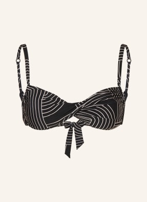 Watercult Bralette Bikiny Line Set černá / režná
