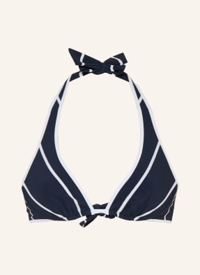 Watercult Bikiny S Ramínky Coastal Lines tmavě modrá / bílá
