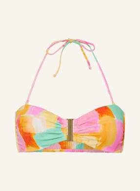 Watercult Bandeau Bikiny Empowered Play růžová / žlutá / tyrkysová