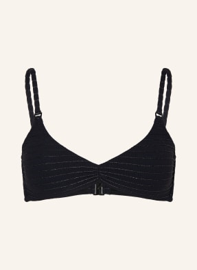 Watercult Bralette-Bikiny-Top Afterlight černá / stříbrná