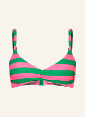 Watercult Bralette-Bikini-Top Stripe Energy rosa