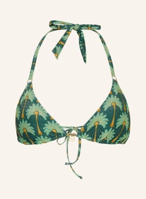 Watercult Triangel-Bikini-Top Tropical Muse Mit Glitzergarn gruen