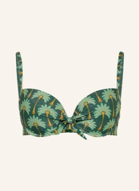 Watercult Bikiny S Kosticemi Tropical Muse S Třpytivou Přízí zelená / tmavě žlutá / mátová