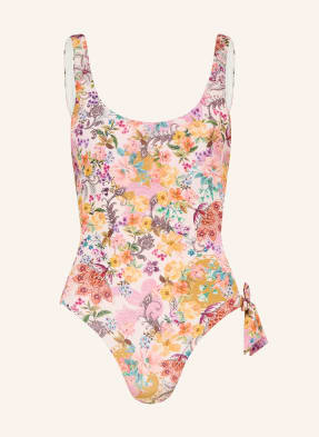 Watercult Plavky Pretty Boho S Výřezem růžová / fialová / tmavě oranžová