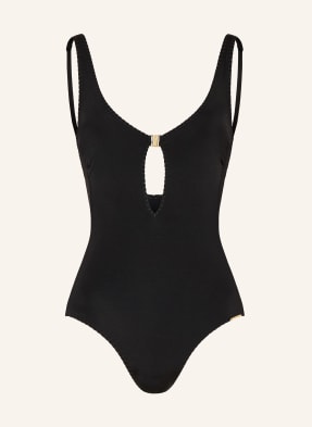 Watercult Plavky Crafted Essentials S Výřezem černá