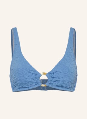 Watercult Bralette Horní Díl Bikin Tidal Texture tmavě modrá