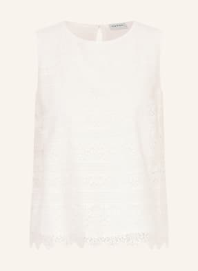 Comma Spitzentop weiss