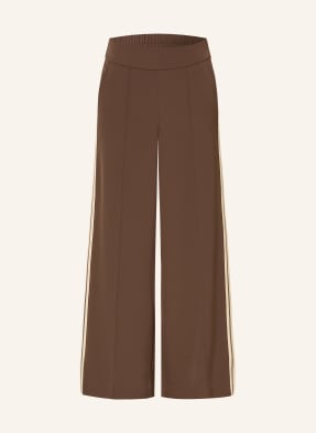 Comma Hose Im Jogging-Stil Mit Galonstreifen braun