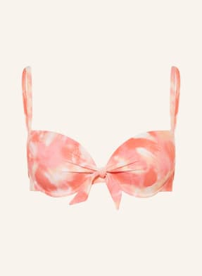Watercult Bikiny S Ramínky Sunhaze Dreams světle červená / krémová / tmavě oranžová