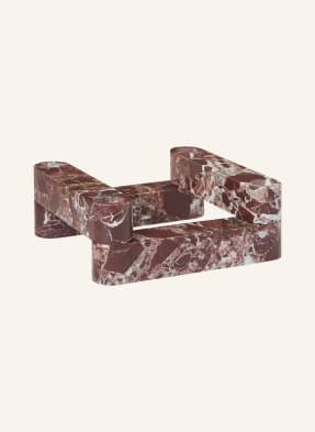 Ferm Living Svíčka Newel tmavě červená / růžová / bílá