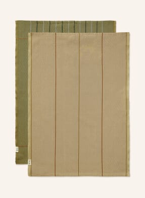 Ferm Living Sada 2 Kusů Utěrek khaki