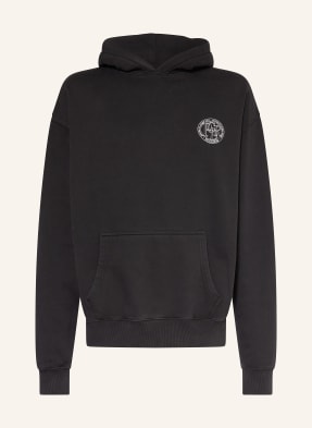 Pegador Oversized Mikina S Kapucí Haarlem černá / šedá / bílá