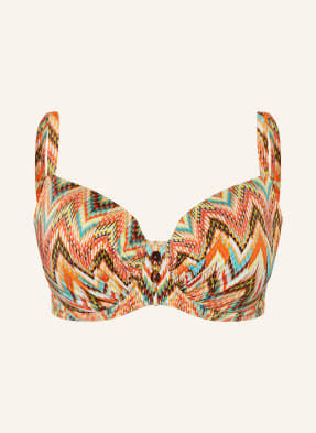 Primadonna Bikini Top S Kosticemi Tubou oranžová / žlutá / tyrkysová