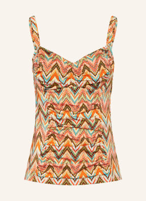 Primadonna Tankini Top Tubou oranžová / žlutá / tyrkysová