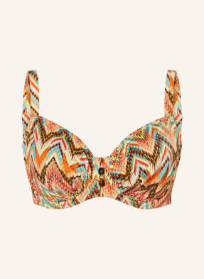 Primadonna Bikini Top S Kosticemi Tubou oranžová / žlutá / tyrkysová