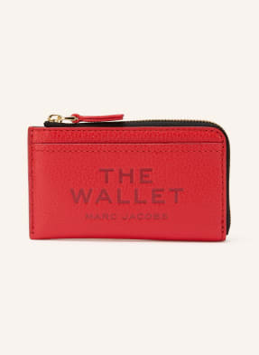 Marc Jacobs Peněženka The Leather Top Zip Multi Wallet červená