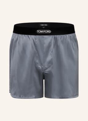 Tom Ford Boxershorts Aus Seide grau