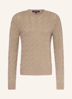 Ralph Lauren Purple Label Kašmírový Svetr světle hnědá