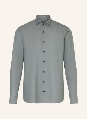 Olymp Signature Košile Casual Tailored Fit šedá