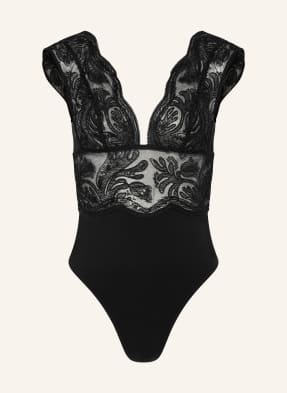 Livy Stringové Body Mirage S Flitry černá