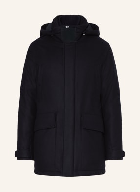 Zegna Péřová Bunda tmavě modrá