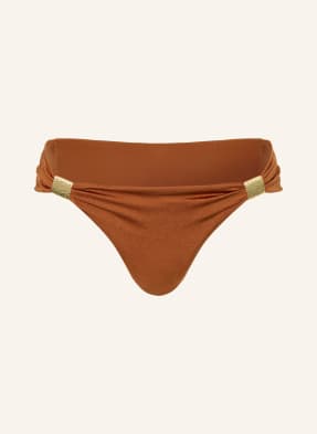 Heidi Klein Základní Bikiny Kalhotky Rust koňaková / zlatá