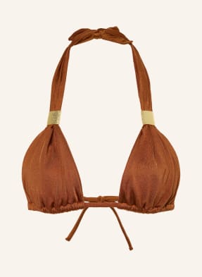 Heidi Klein Trojúhelníkové Bikiny Rust koňaková