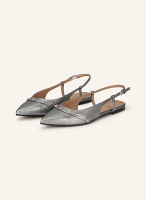 Guess Slingballerinas Dorlee Mit Nieten silber