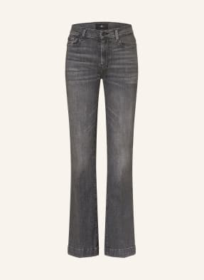 7 For All Mankind Flared Jeans Dojo Mit Nieten grau