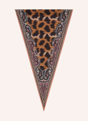 Etro Dreieckstuch Aus Seide braun