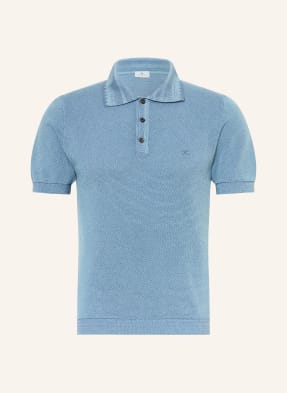 Etro Pletené Polo Tričko modrá