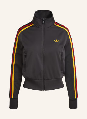 Adidas Originals Tréninková Bunda Firebird Classic tmavě šedá / červená / tmavě žlutá