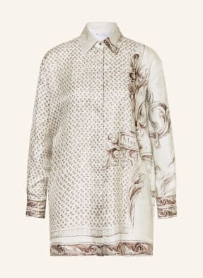 Max Mara Hedvábná Košile Grado režná / černošedá