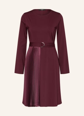 Weekend Max Mara Šaty Alamo S Plisováním tmavě červená