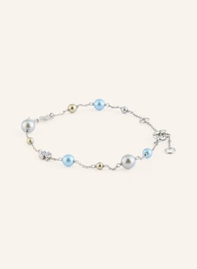 Tory Burch Náramek Moondance stříbrná / béžová / tmavě modrá