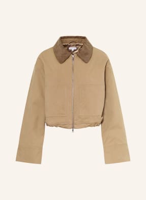 Mrs & Hugs Kostýmová Bunda S Manšestrem khaki
