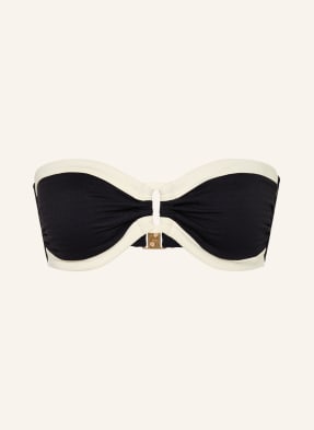 Seafolly Bandeau-Bikini-Top Bandwave schwarz