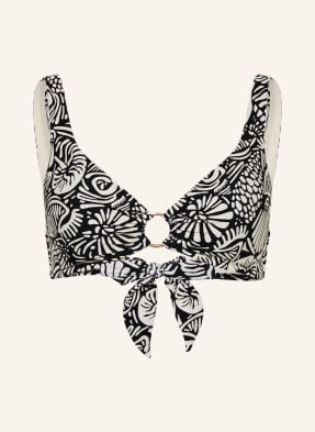 Seafolly Bralette Bikiny Shells černá / krémová