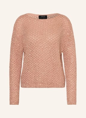 Marc Cain Svetr S Flitry 217 peach beige