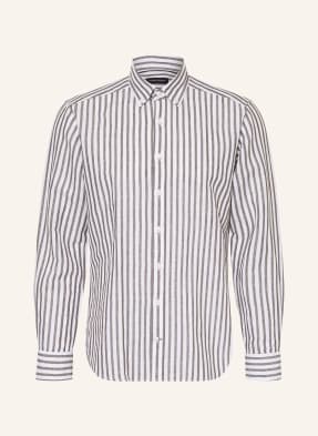Strokesman's Hemd Regular Fit Mit Leinen gruen