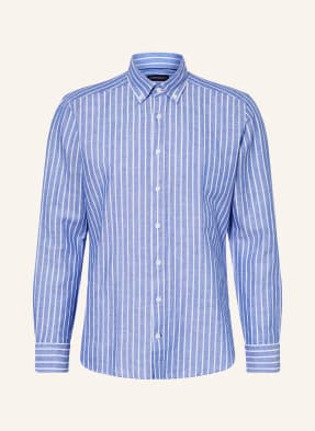 Strokesman's Košile Regular Fit S Lnem modrá / bílá